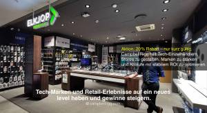 Elkjop, Norwegen – Eingangsbereich und Markenkonzept für das Phone House Mall – CampbellRigg unterst