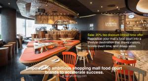 Reposition your mall’s food court into a lifestyle destination that draws visitors, boosts dwell t