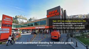 MMM Migros Store Ortaköy, Istanbul - Entrance. Sale: 20% fee discount limited time offer. 
Campbell