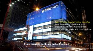 Barclays bank branch branding - From brand to Bank; We make it happen @ campbellrigg