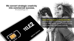 A young couple enjoying life. We turn brand strategy into business profit at Tele2. We convert strat