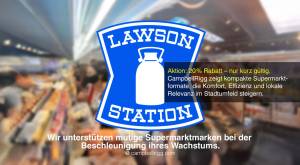 Markenidentität des Lawson Station Convenience Store