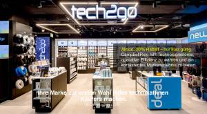 Markenentwicklung und Positionierung für Tech2go-Filialen: CampbellRigg unterstützt Technologiehändl
