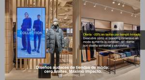 Merchandising de exhibición interior de la tienda Tom Tailor - Descubre cómo el branding inmersivo e