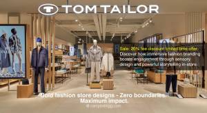 Tom Tailor Store Design - Discover how immersive fashion branding boosts engagement through sensory 