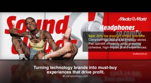 MeadiaMarkt Sound Clouds Media Advertising - CampbellRigg designs technology stores that operate ef