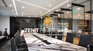 Diseño de Conferencia Clásico - Zenit Private Bank - Descubra un mundo de posibilidades.