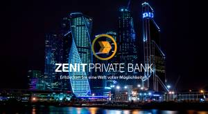 Zenit Private Bank – Entdecken Sie eine Welt voller Möglichkeiten – Blick auf das Finanzzentrum Mosk