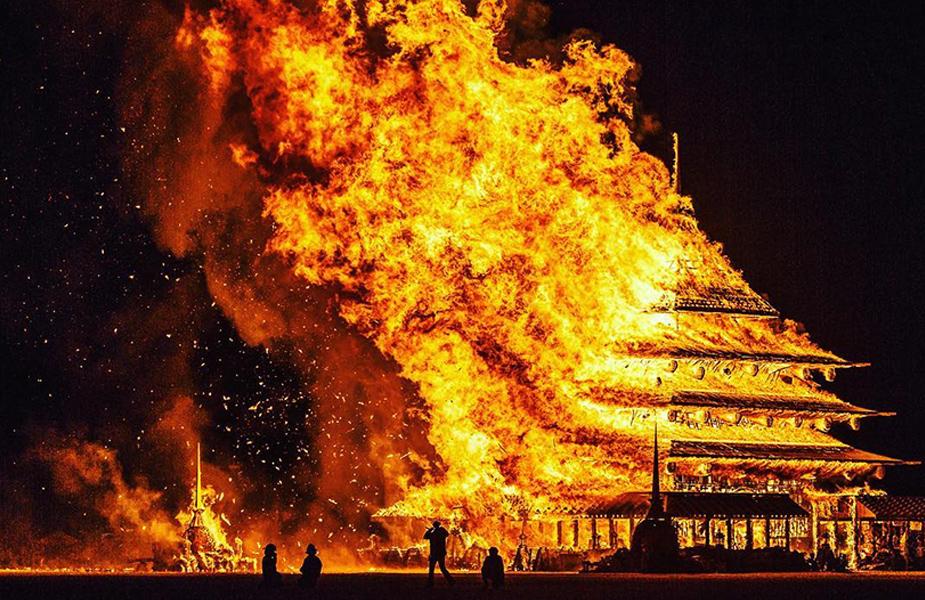 Burning Man art installation digital band agency