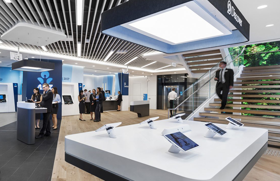 ANZ bank branch design innovation, inspiration ideas and brand experience