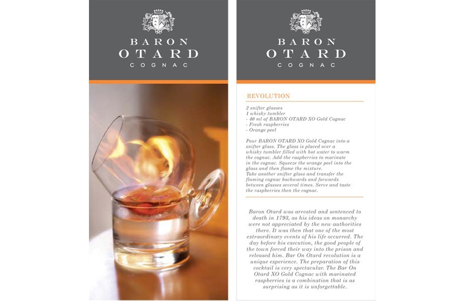 Baron Otard cognac retail brand agency duty free travel retail branding