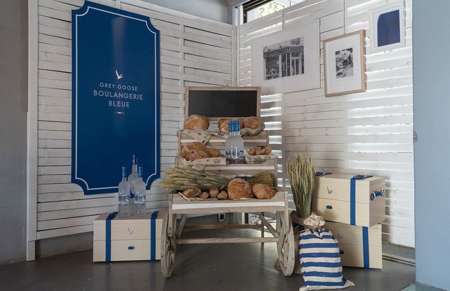 Grey Goose Martini Boulangerie Bleue promotion stand