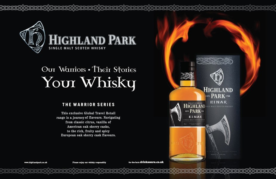 Highland Park Whisky branding for Einar - Our Warriors Their Stories Your Whisky
