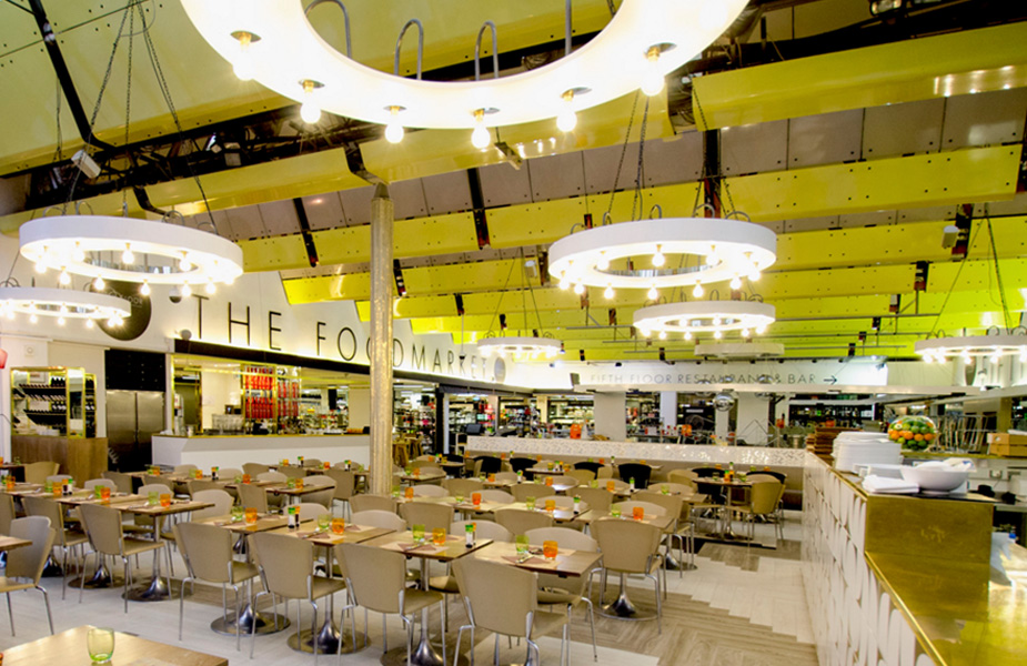 Reinvention of the department store cafes and restaurants
