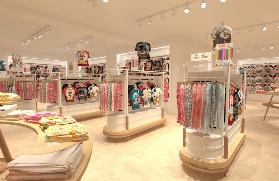 Fashion retail design trends at Boyner in Turkey childrens wear department- brand agency