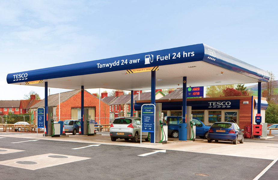 Tesco Petrol Forecourt Design