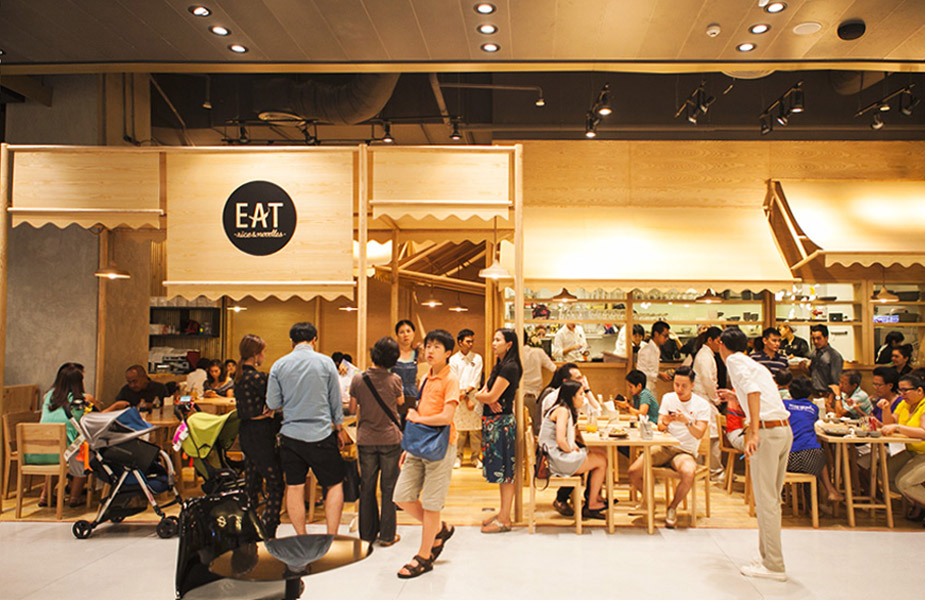 EMQuatier Shopping Mall innovative food court design
