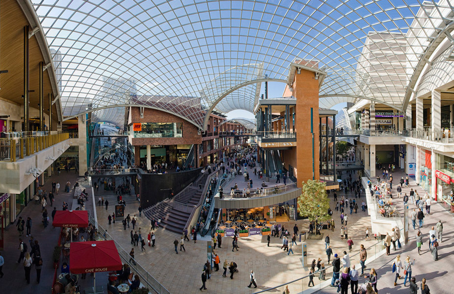 Cabot Circus Shopping Centre in Bristol, England innovative shopping mall interior design concepts