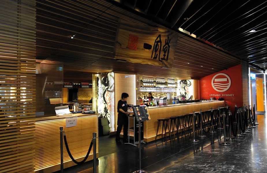 Innovative Shopping Mall and Food Court design - Westfield Sydney restaurant ippudo