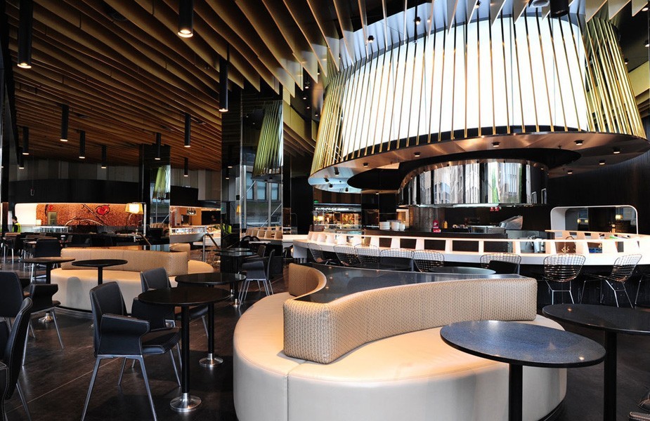 Innovative Shopping Mall and Food Court design - Westfield Sydney restaurant