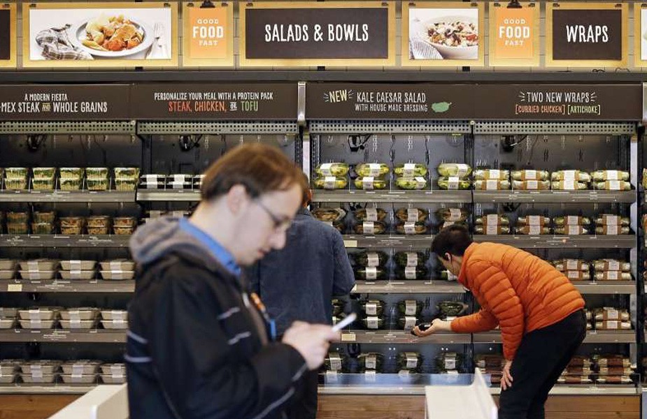 Amazon Go and food retail design store interior design and branding