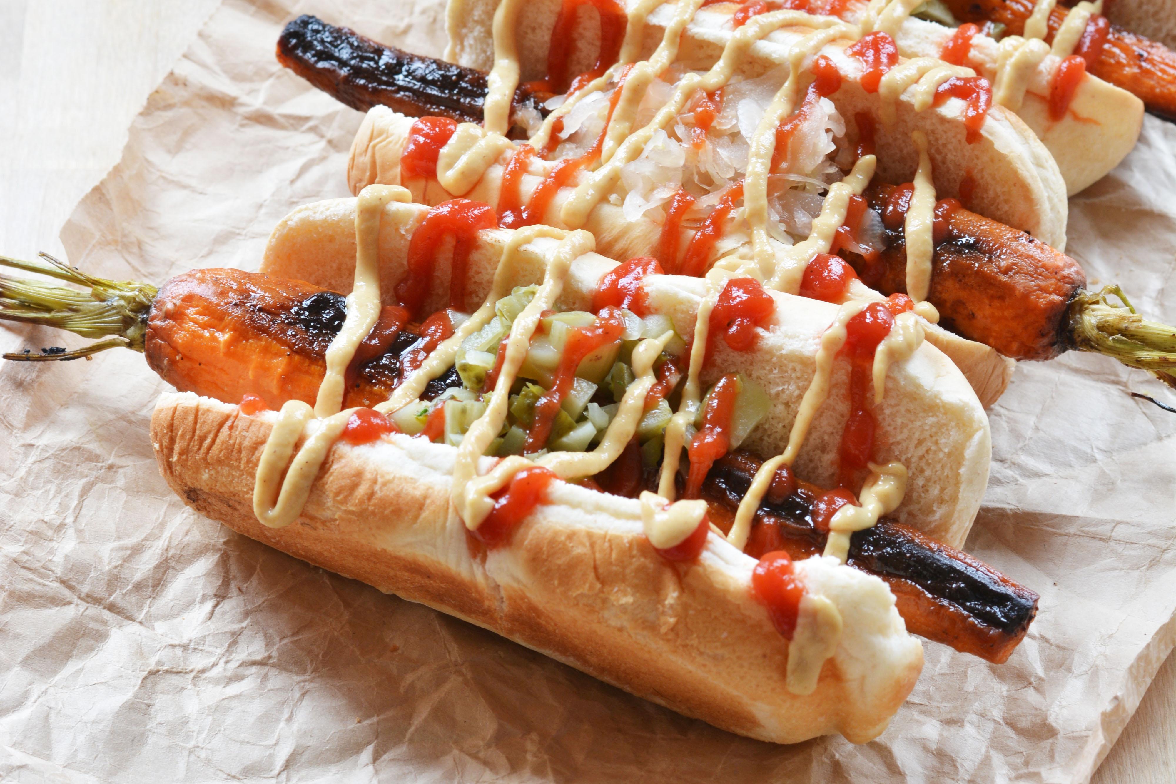 Whole Foods Market retail store vegan hot dog
