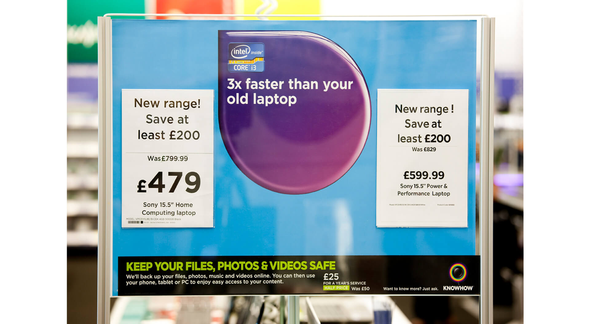 Currys PC World corporate in-store brand communications