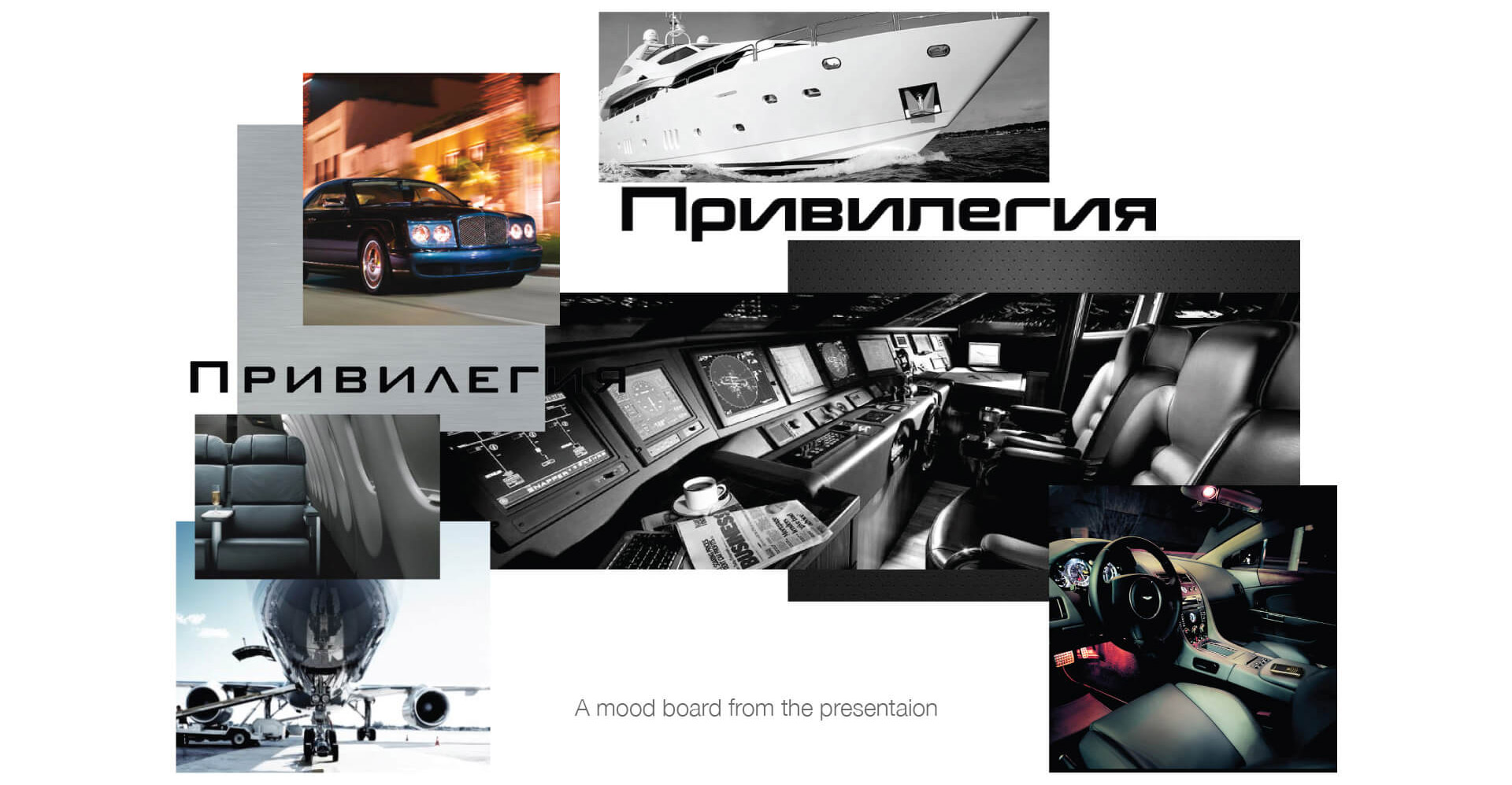  VTB 24 Privilege Russia brand identity mood board