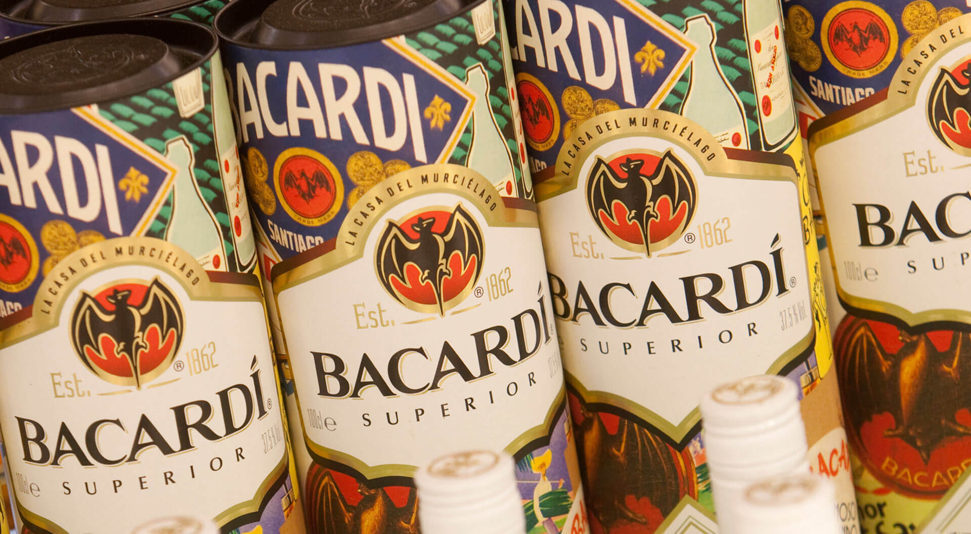 Bacardi 150 Years celebration product packaging design
