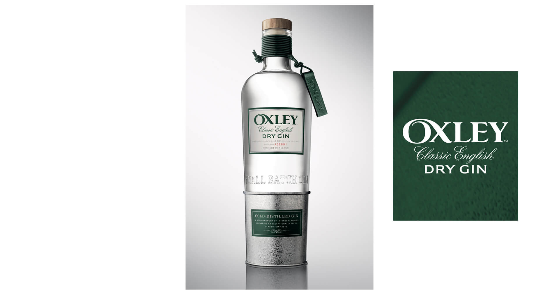 Oxley Gin brand identity and photographic promotion campaign travel retail for Bacardi Global Travel Retail