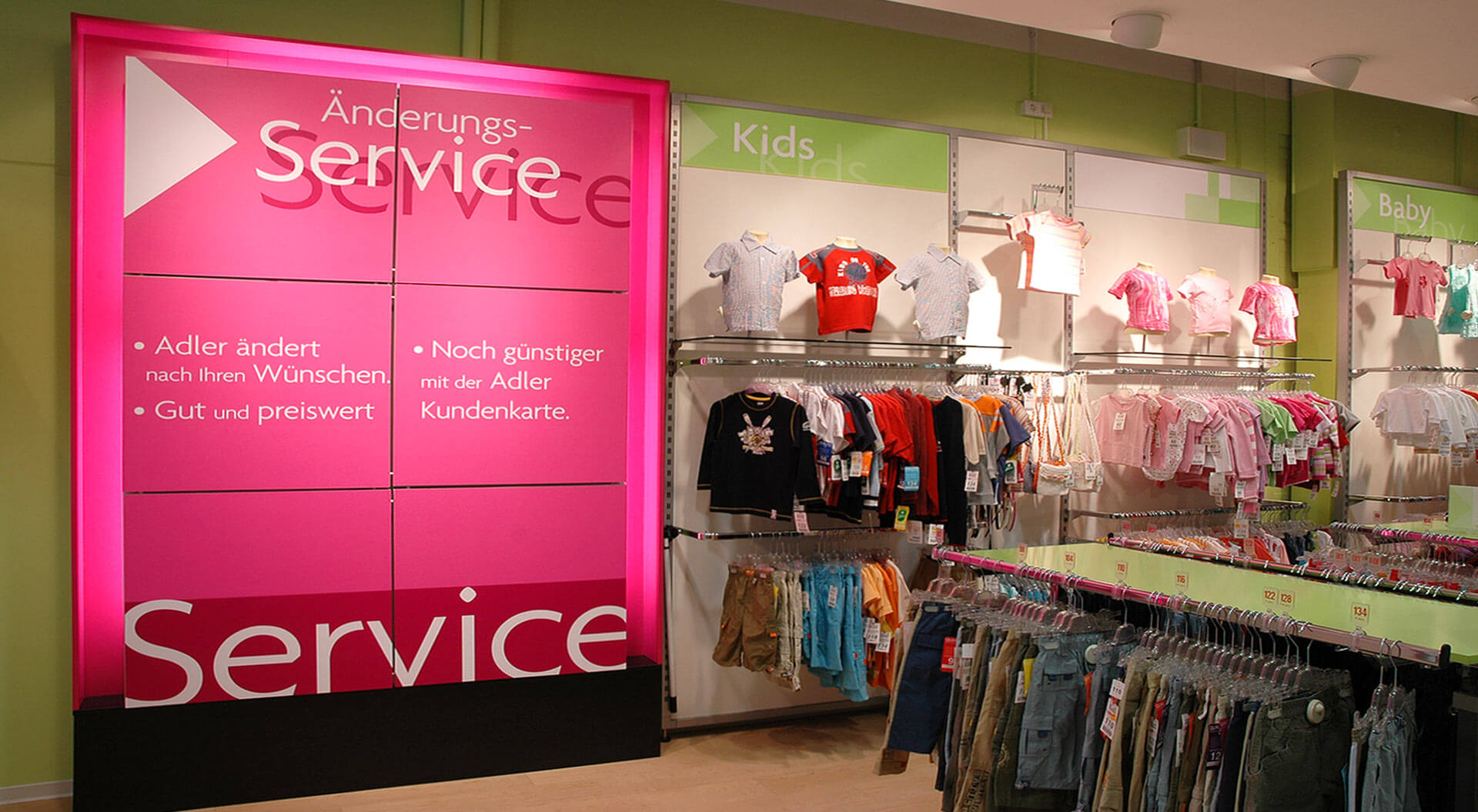 Adler Fashion Store Germany best retail store design, rebrand and merchandising Service and childrens wear department
