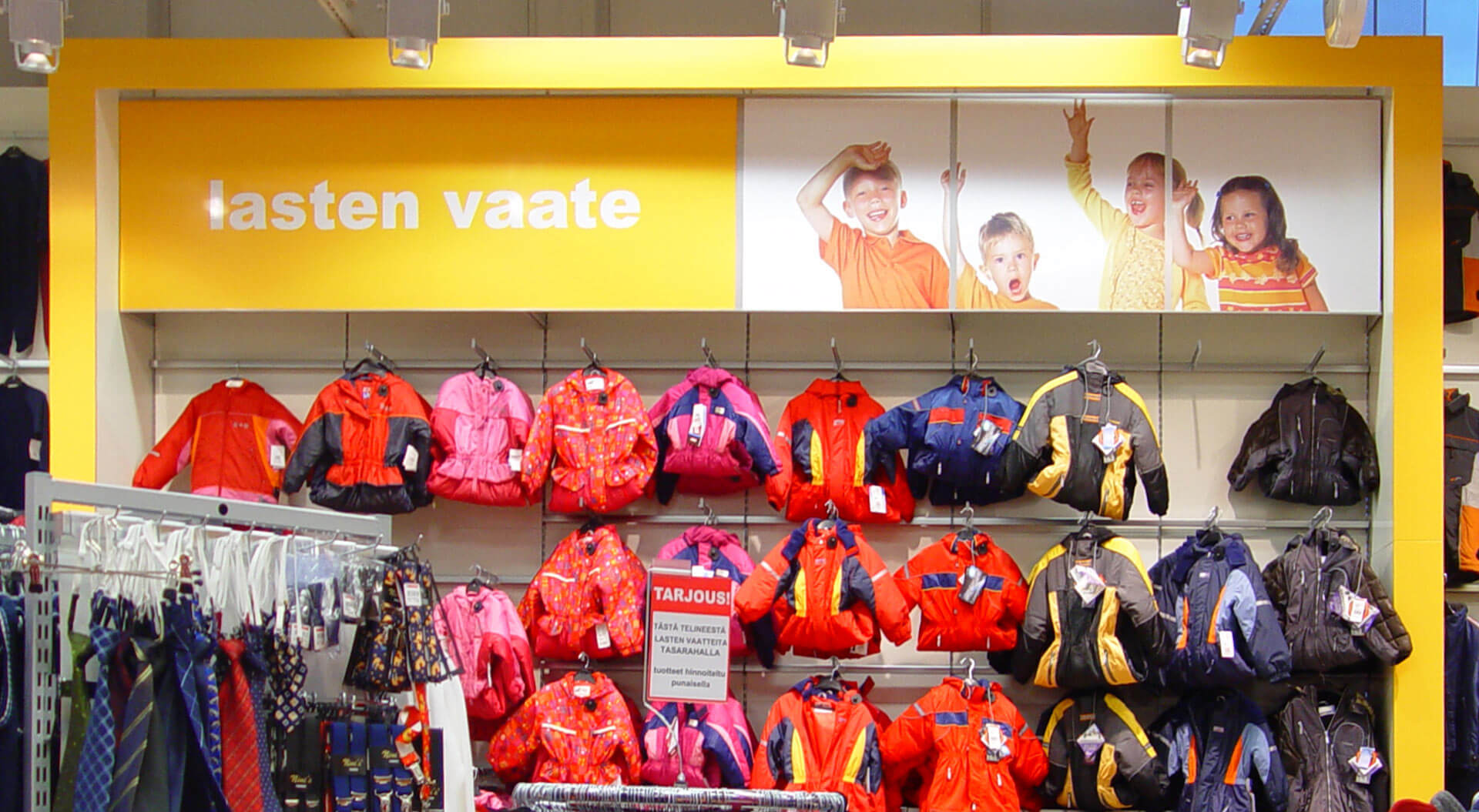 Kesko K Citymarket Hypermarket fashion store children's wear department and graphics