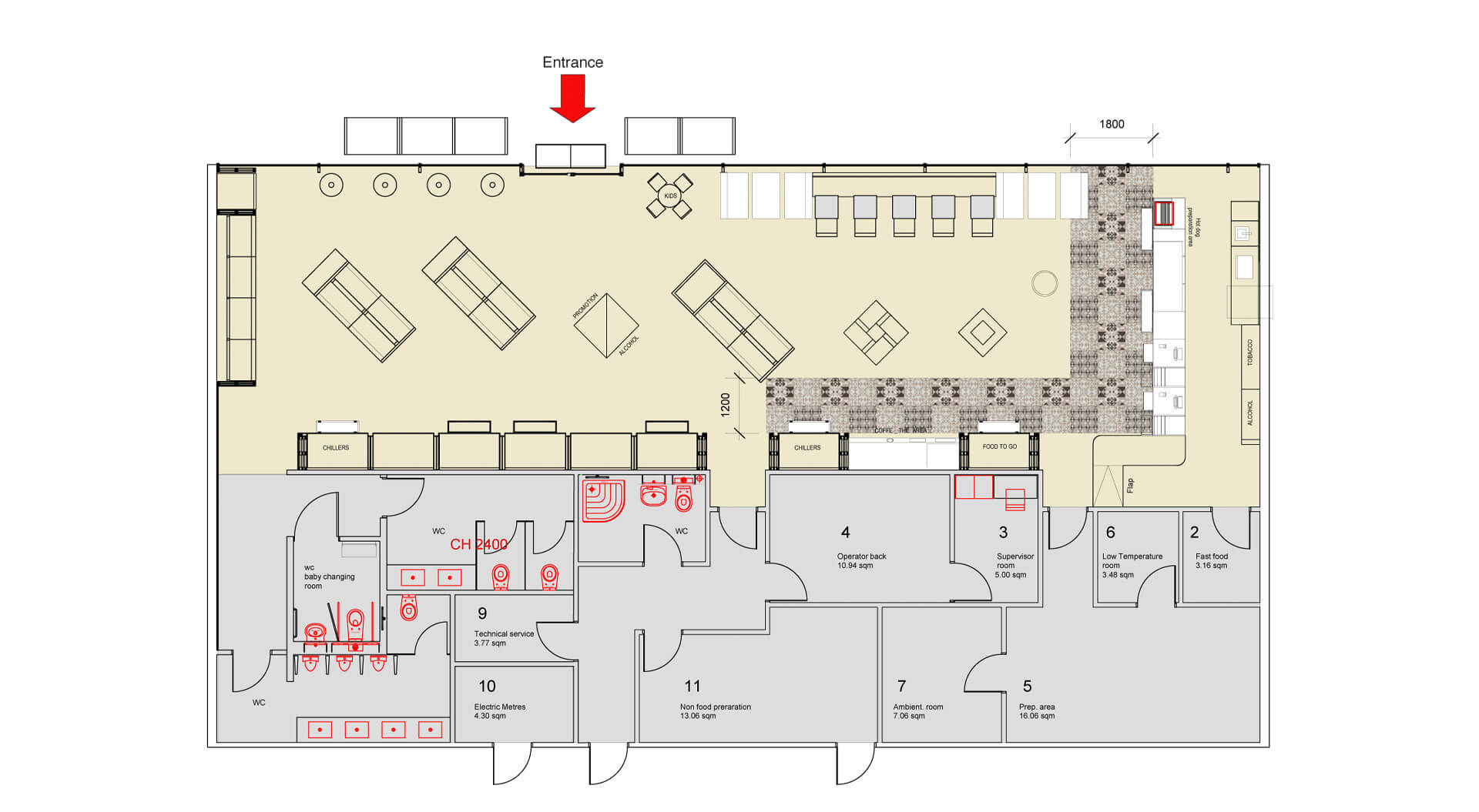 WOG, Western Oil Group Ukraine Petrol forecourt store design floor finishes and planning layout Sun Market