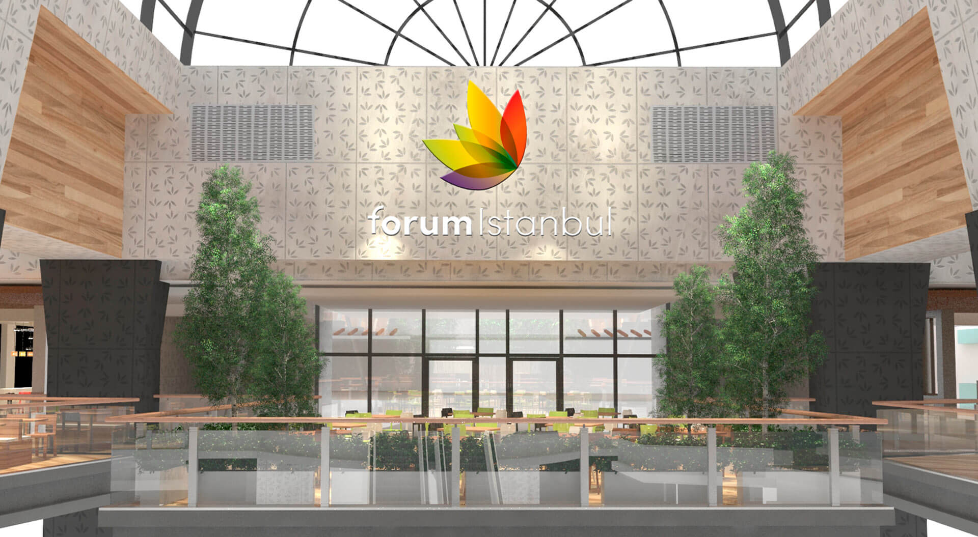 Forum Istanbul Turkey shopping mall branding for food court and interior design