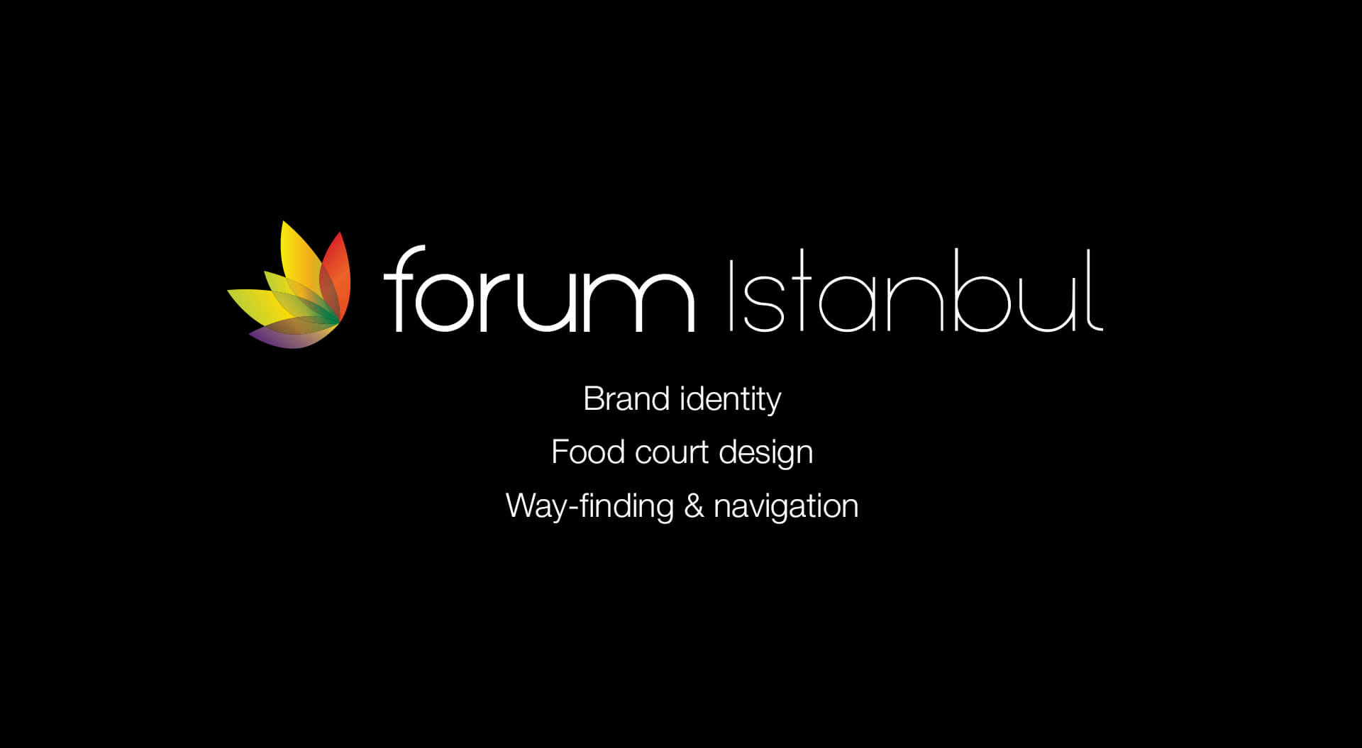 Forum Istanbul Turkey shopping mall brand identity
