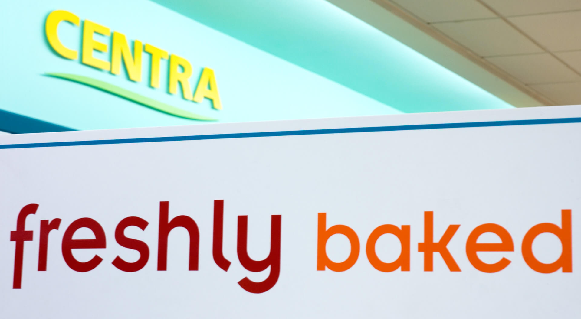 Centra conveince stores in-store freshly baked branding