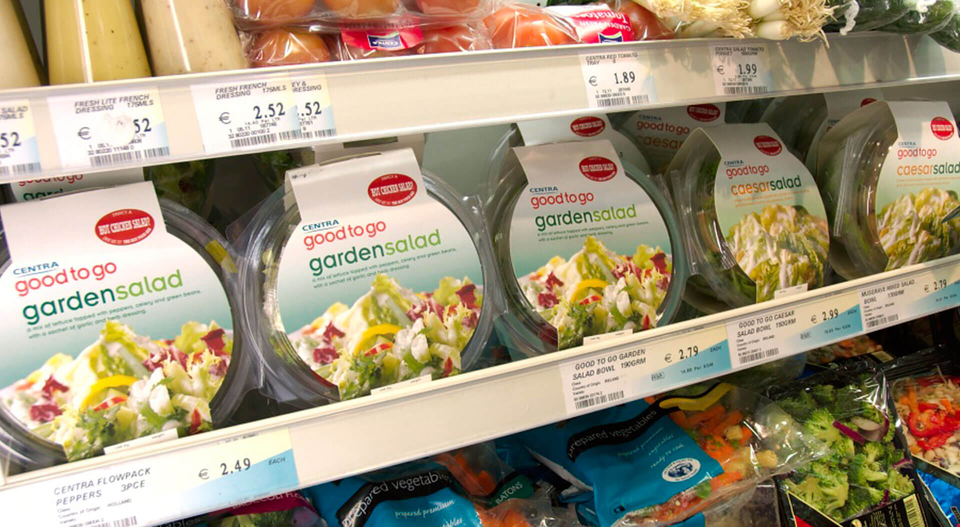 Centra conveince stores good to go own label  branding and packaging