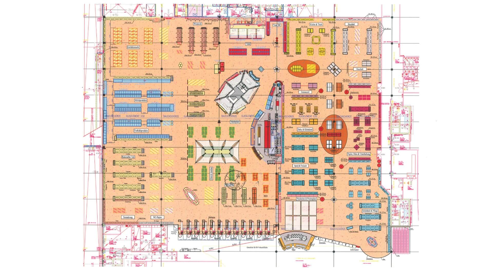 Interspar compact hypermarket Villach, Austria floor plan 