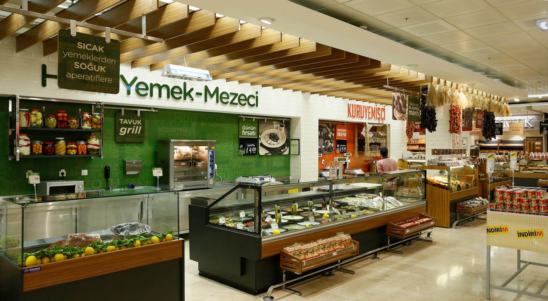 Migros Turkey supermarket delicatessan store design and brand communications