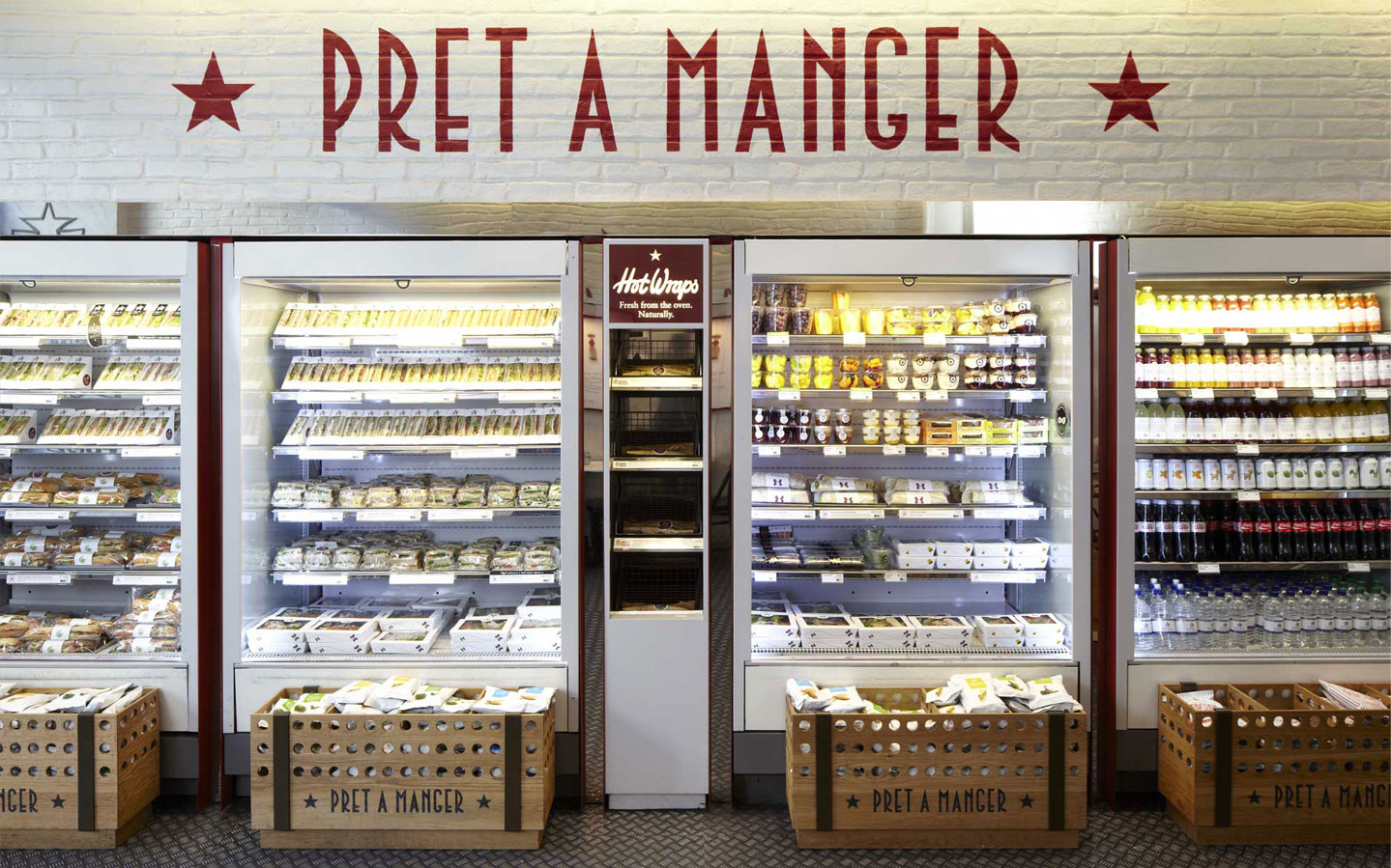 Pret A Manger branding & retail stores London