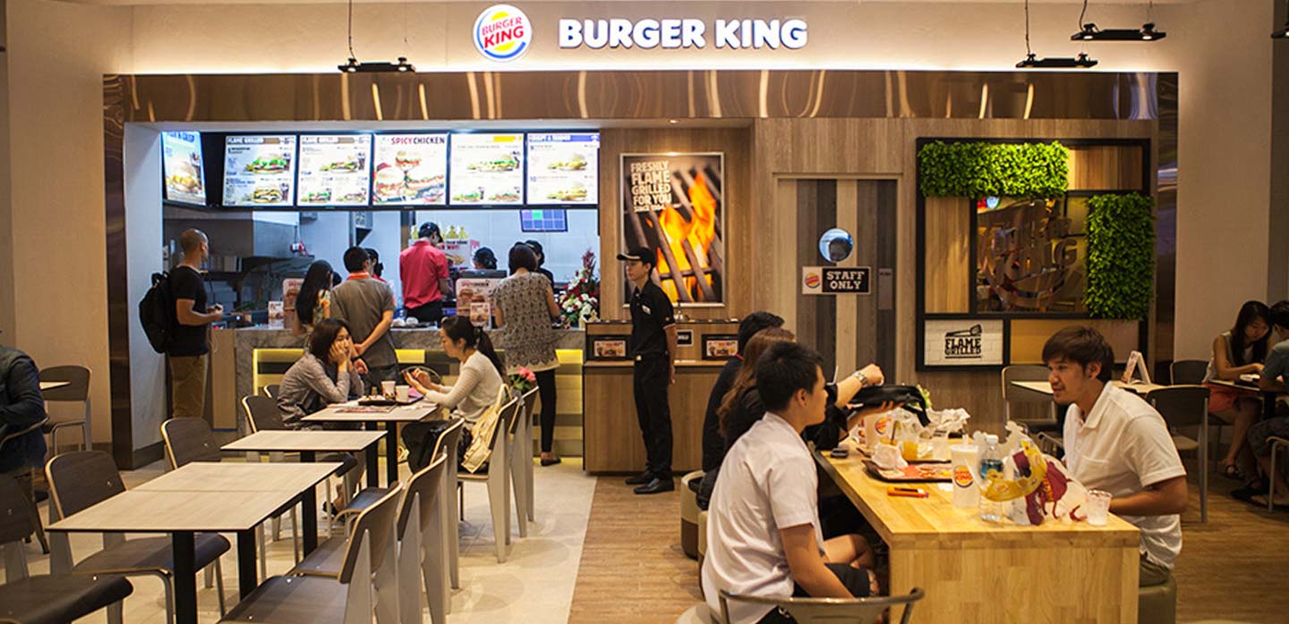 Burger King restaurant EmQuartier Food Hall Bangkok