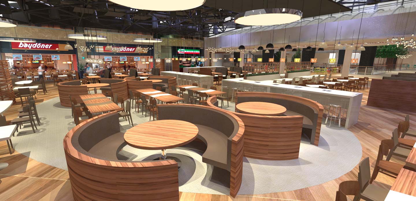 Forum Istanbul Mall Food Court Istanbul, Turkey designed by CampbellRigg