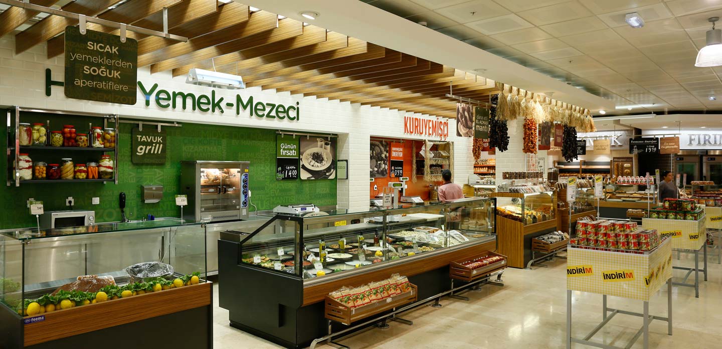 Migros supermarket interior store design